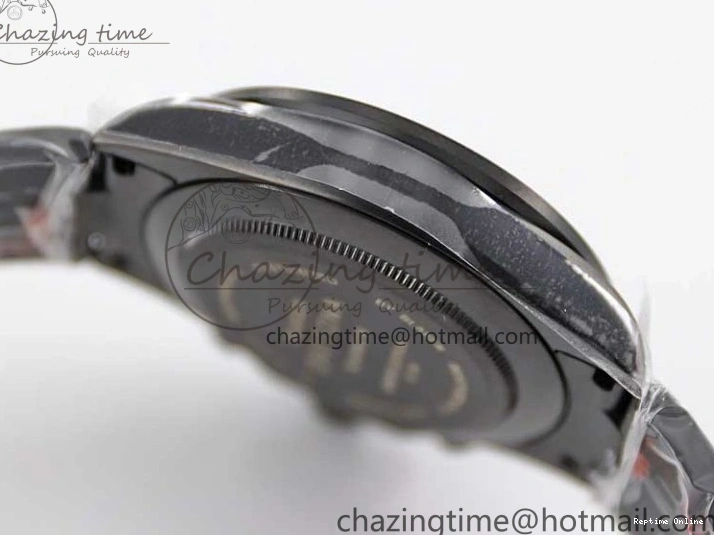 0223 Daytona All Black PVD TWF Best Edition Purple Diamonds Bezel Black Dial on PVD Bracelet SA Lightweight 2446